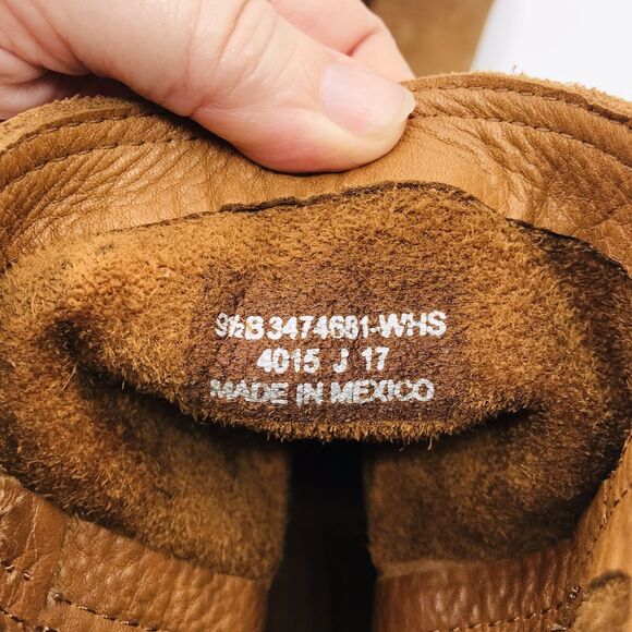 Frye Women’s Ankle Boot Tan Leather Slip On Classic Date Night Size 9.5 B - Picture 11 of 13